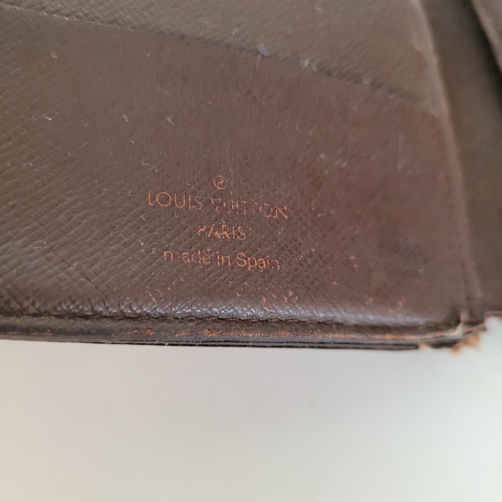 Louis Vuitton Damier Ebene Compact Wallet CA0064 Brown Checkered Bifold Spain - Picture 4 of 12